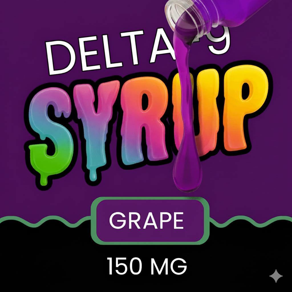 Delta-9 150mg Drinkable Syrup - Grape