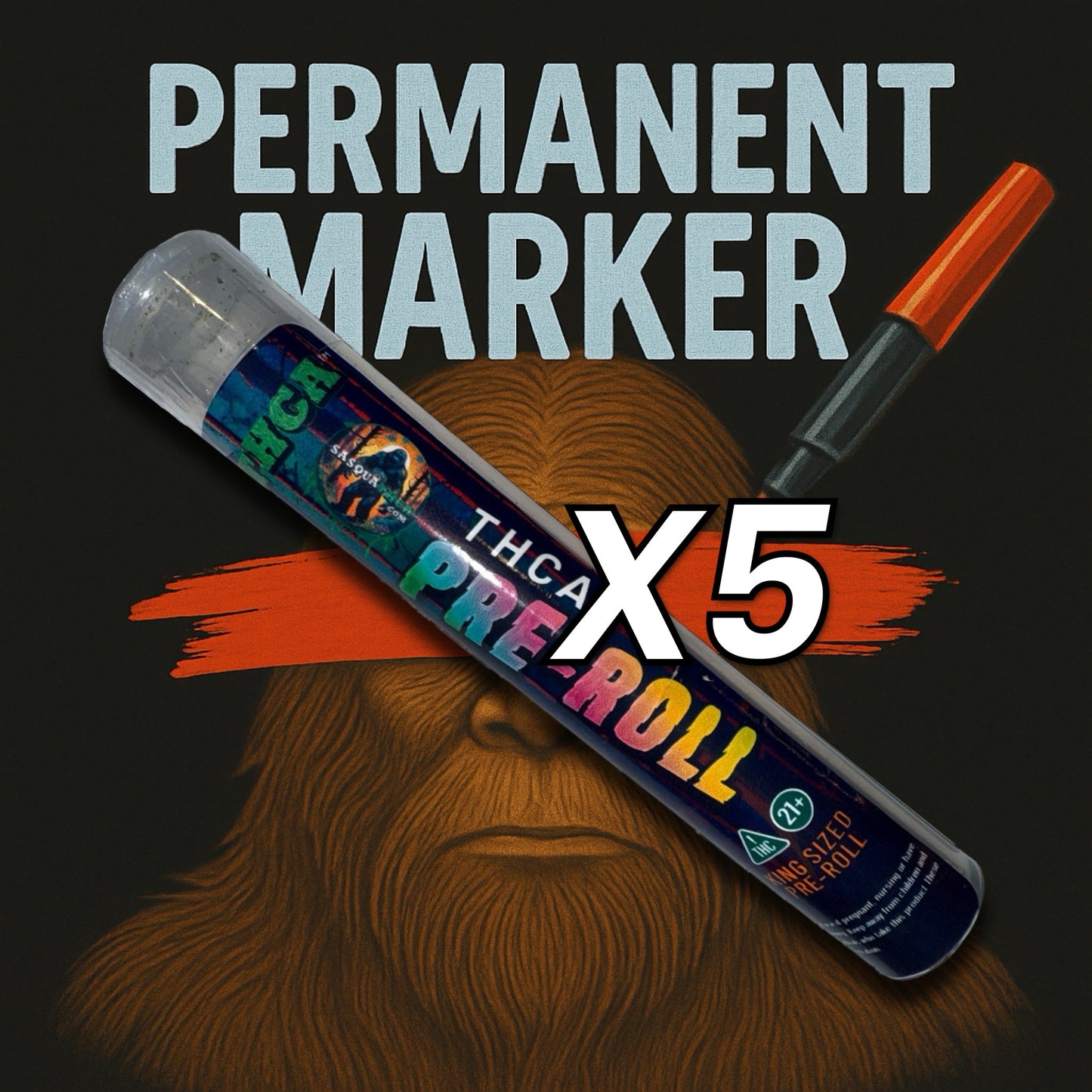 THCa King Size Pre-Roll - Permanent Marker
