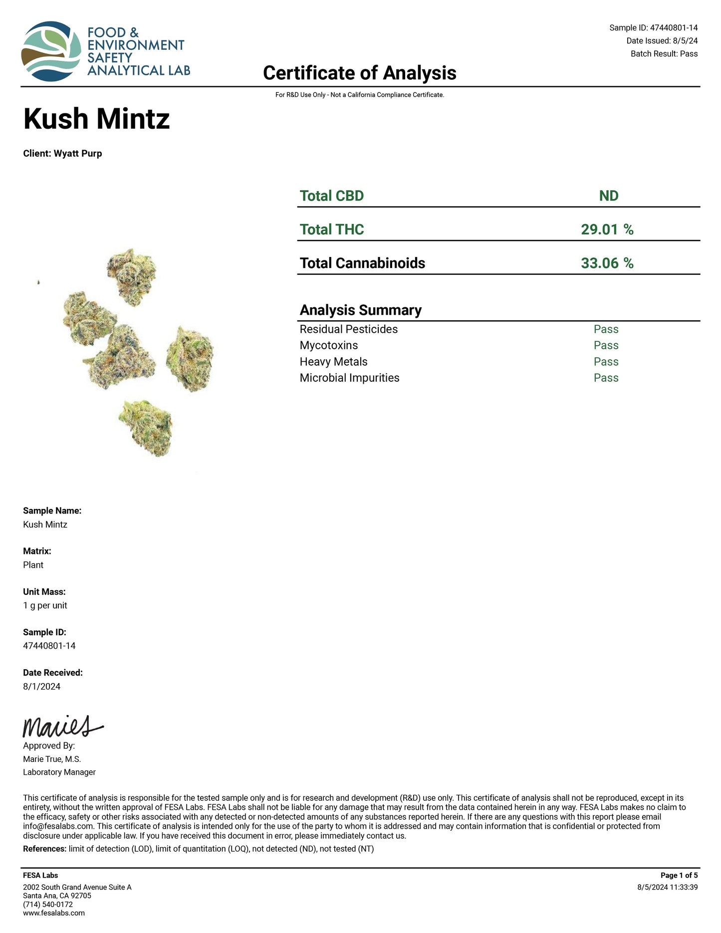 Kush Mintz  – Best THCa Smokable Hemp Flower