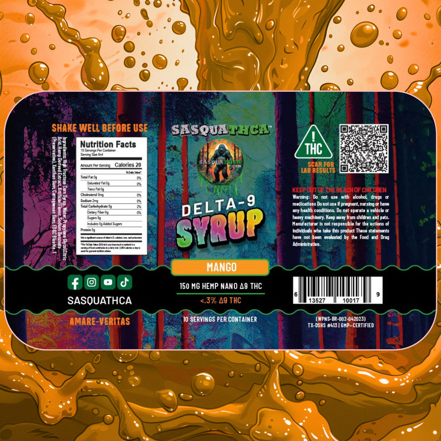 Mango HD9 Syrup Nano Shots