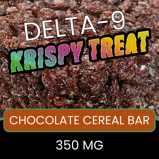 Krispy Treat 350mg Delta-9 Cereal Bar - Chocolate Rice Cereal Bar